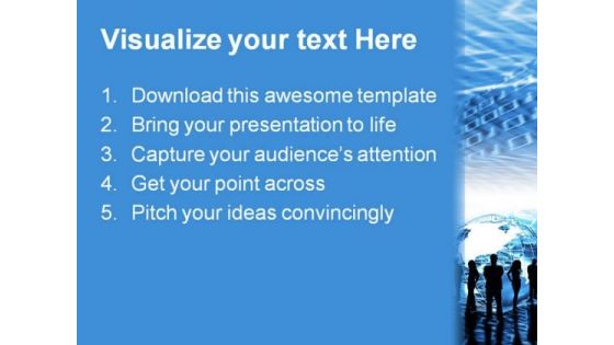 World Trading Global PowerPoint Background And Template 1210