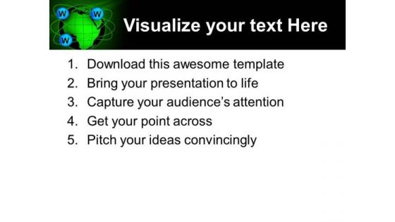 World Wide Web Globe PowerPoint Templates And PowerPoint Themes 1112