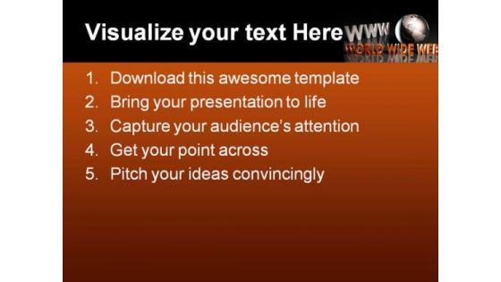 World Wide Web Internet PowerPoint Templates And PowerPoint Backgrounds 0211