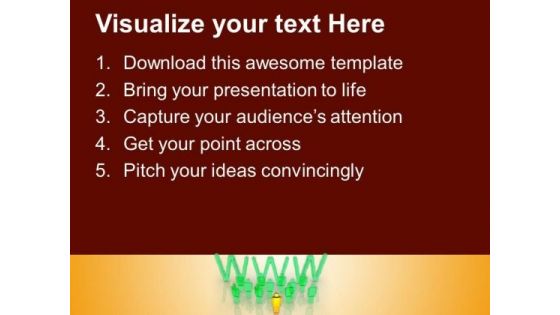 World Wide Web Technology Theme PowerPoint Templates Ppt Backgrounds For Slides 0413
