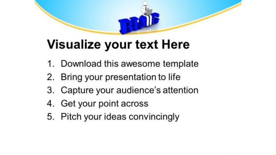 Write A Blog For Social Benifit PowerPoint Templates Ppt Backgrounds For Slides 0513