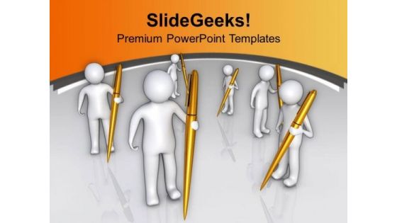 Write Good Articles For Social Benifit PowerPoint Templates Ppt Backgrounds For Slides 0613