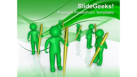 Write Socail Blogs For Welfare PowerPoint Templates Ppt Backgrounds For Slides 0613