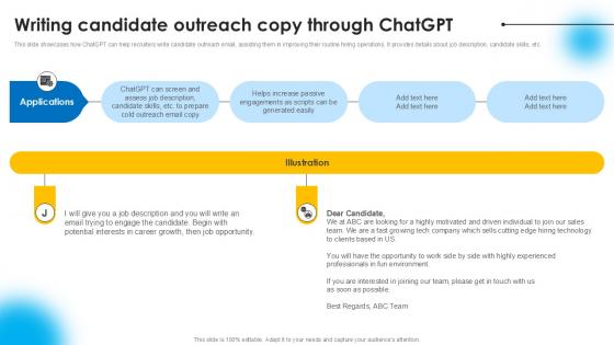 Writing Candidate Outreach Copy AI Powered Recruitment Enhancing Ppt Sample AI SS V