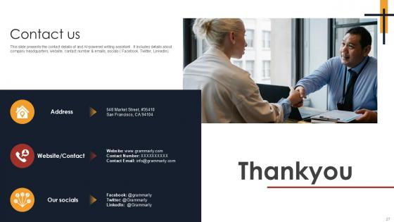 Writing Enhancement Software Pitch Deck Ppt Template