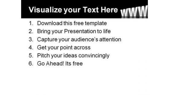World Wide Web Communication PowerPoint Template