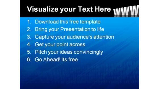 World Wide Web Communication PowerPoint Template