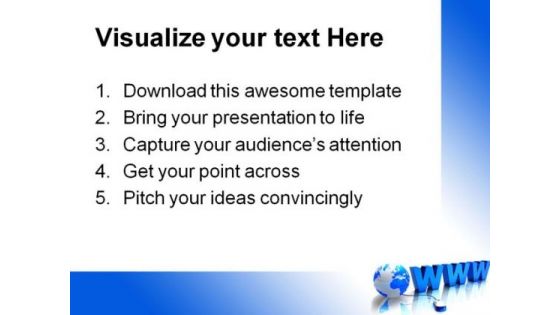 Www Internet Globe PowerPoint Themes And PowerPoint Slides 0411