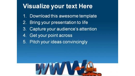Www Web Building Construction PowerPoint Themes And PowerPoint Slides 0411