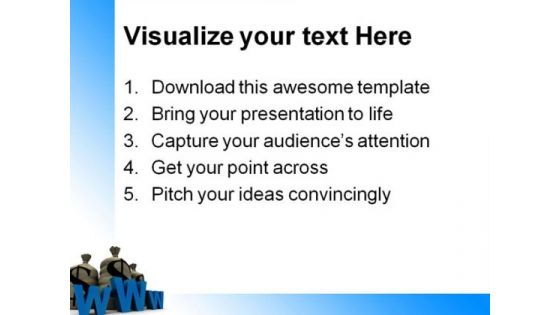 Www With Stack Of Dollars Internet PowerPoint Themes And PowerPoint Slides 0511