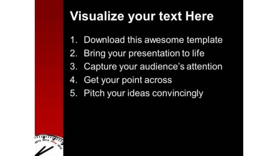 Year 2014 Is Quickly Approaching Metaphor PowerPoint Templates Ppt Backgrounds For Slides 1212
