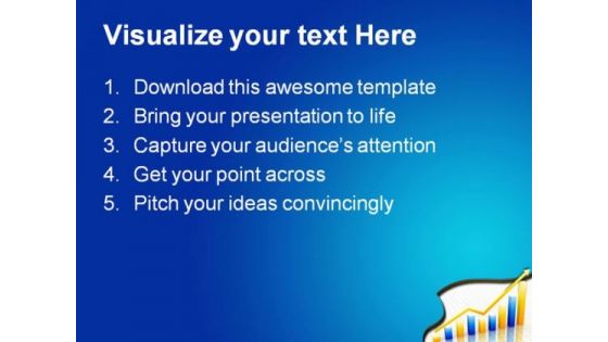 Yellow And Blue Graph Business PowerPoint Themes And PowerPoint Slides 0611