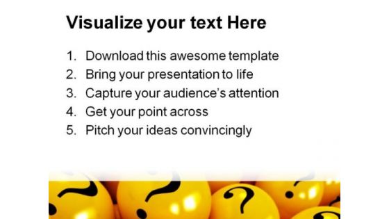 Yellow Balls Symbol PowerPoint Themes And PowerPoint Slides 0711