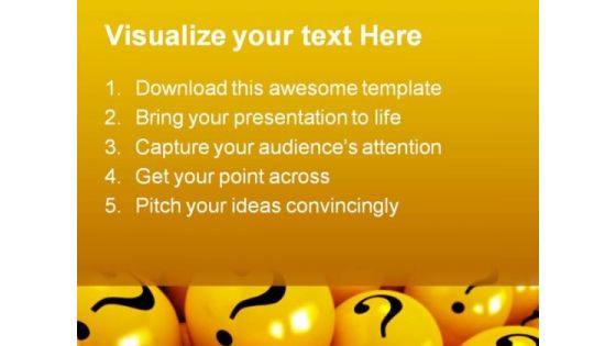 Yellow Balls Symbol PowerPoint Themes And PowerPoint Slides 0711
