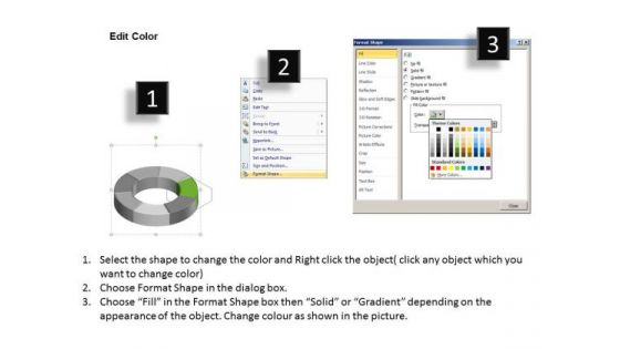 Yellow Circular Implementation 7 Stages Business Plan Template PowerPoint Templates