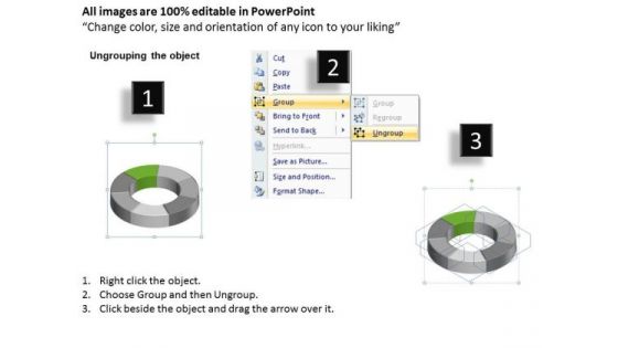 Yellow Circular Implementation 7 Stages Ppt Company Description Business Plan PowerPoint Slides