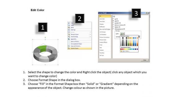 Yellow Circular Implementation 7 Stages Ppt Company Description Business Plan PowerPoint Slides