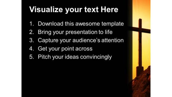 Yellow Cross Symbol PowerPoint Templates And PowerPoint Themes 0712