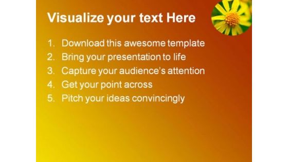 Yellow Flower Beauty PowerPoint Templates And PowerPoint Backgrounds 0211