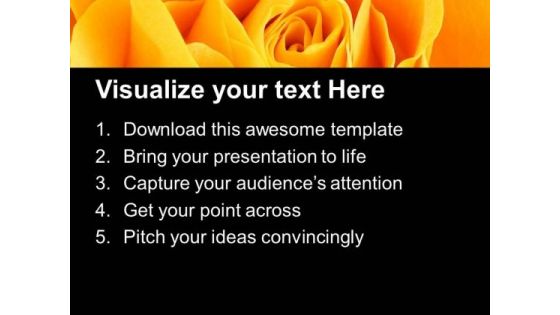 Yellow Rose Flower Background PowerPoint Templates Ppt Backgrounds For Slides 1212