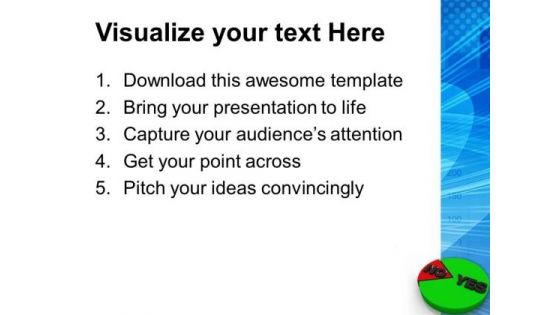 Yes And No Marketing Circle Charts PowerPoint Templates And PowerPoint Themes 0612