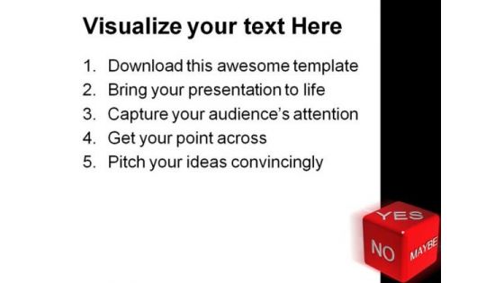 Yes No Metaphor PowerPoint Templates And PowerPoint Backgrounds 0211