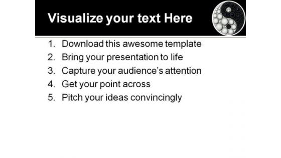 Ying Yang Symbols PowerPoint Template 0610