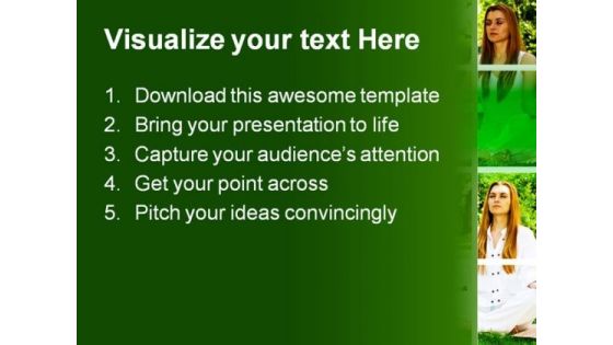 Yoga Collage Health PowerPoint Themes And PowerPoint Slides 0411