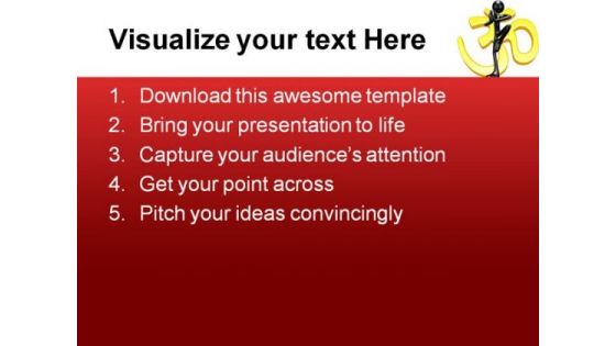 Yoga Health Religion PowerPoint Themes And PowerPoint Slides 0511