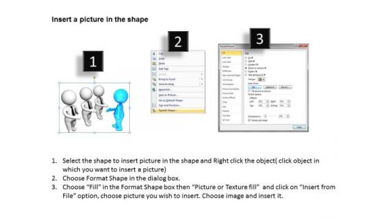 Young Business People 3d Men Team Handshake PowerPoint Templates Ppt Backgrounds For Slides