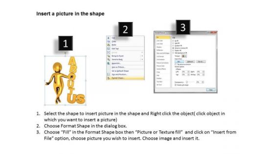 Young Business People Golden 3d Man About PowerPoint Templates
