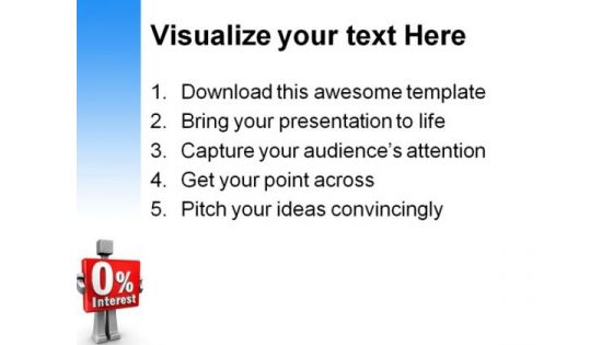 Zero Interest Business PowerPoint Templates And PowerPoint Backgrounds 0911