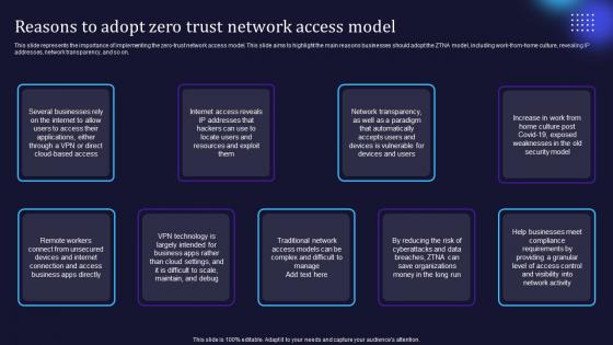 Zero Trust Model Reasons To Adopt Zero Trust Network Access Model