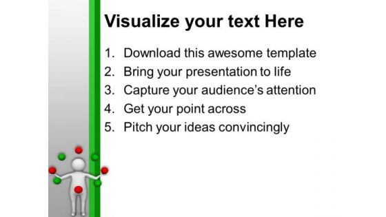 Ziggle The Balls Of Thoughts PowerPoint Templates Ppt Backgrounds For Slides 0613