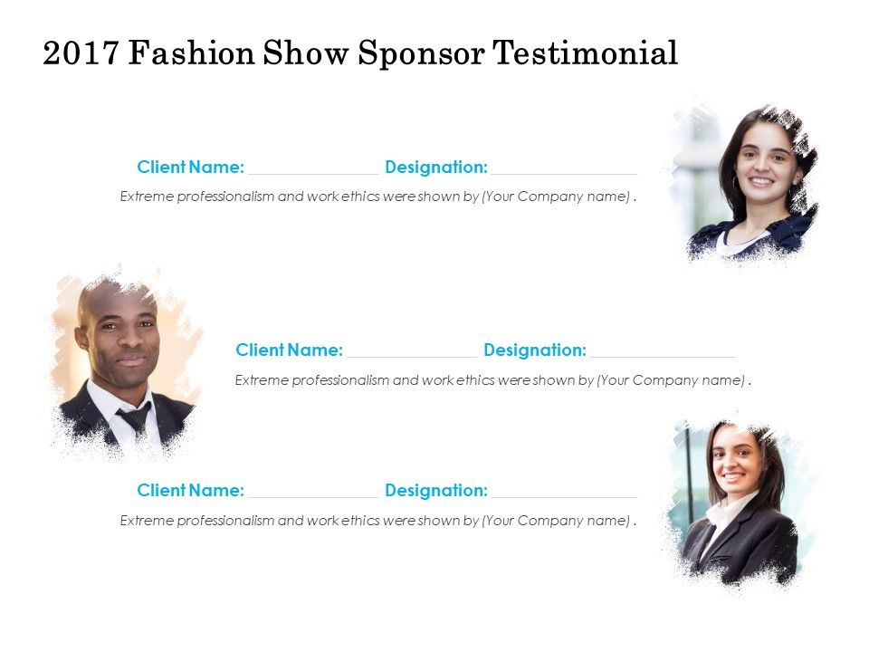 2017_Fashion_Show_Sponsor_Testimonial_Ppt_PowerPoint_Presentation_Pictures_Inspiration_Slide_1.jpg