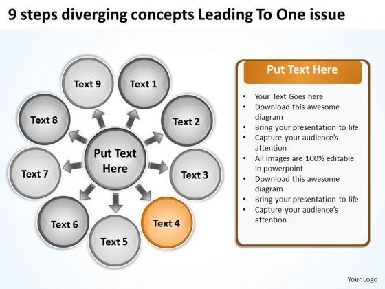 9_steps_diverging_concepts_leading_to_one_issue_arrows_chart_software_powerpoint_slides_1.jpg