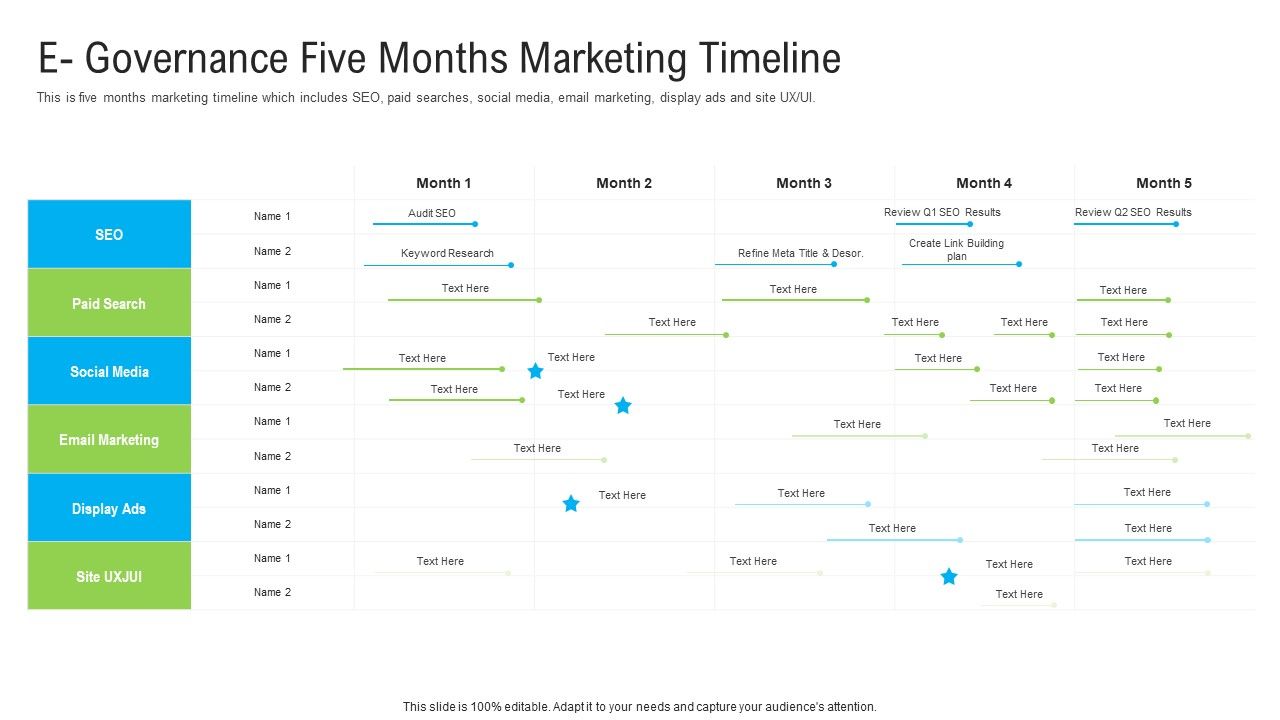 Automated_Government_Procedures_E_Governance_Five_Months_Marketing_Timeline_Inspiration_PDF_Slide_1.jpg