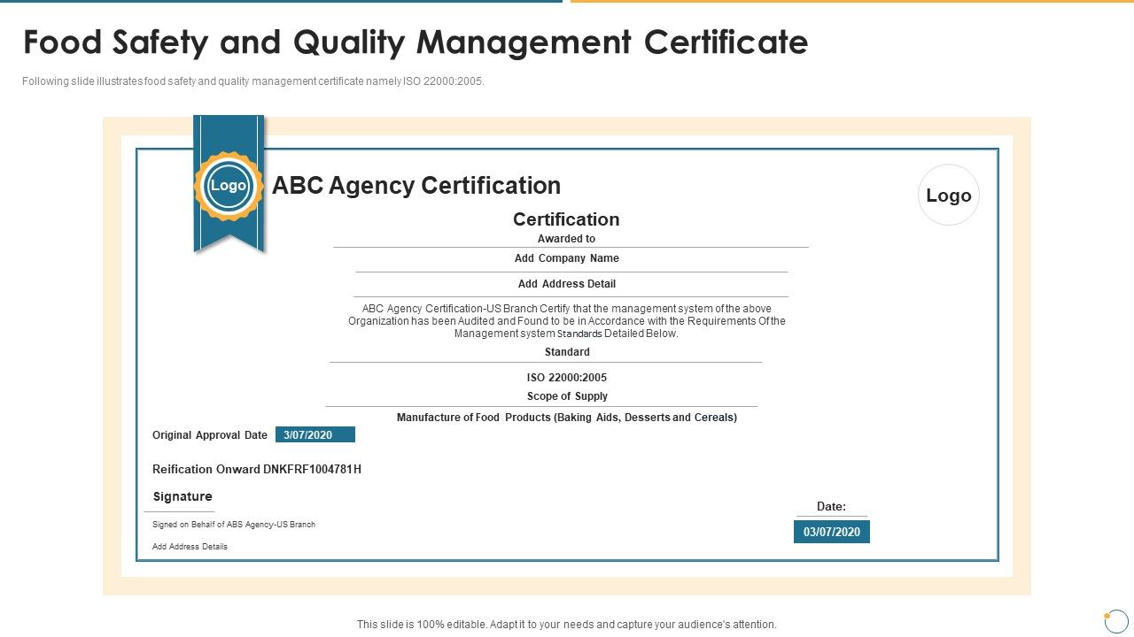 Collection_Of_Quality_Assurance_PPT_Food_Safety_And_Quality_Management_Certificate_Demonstration_PDF_Slide_1.jpg