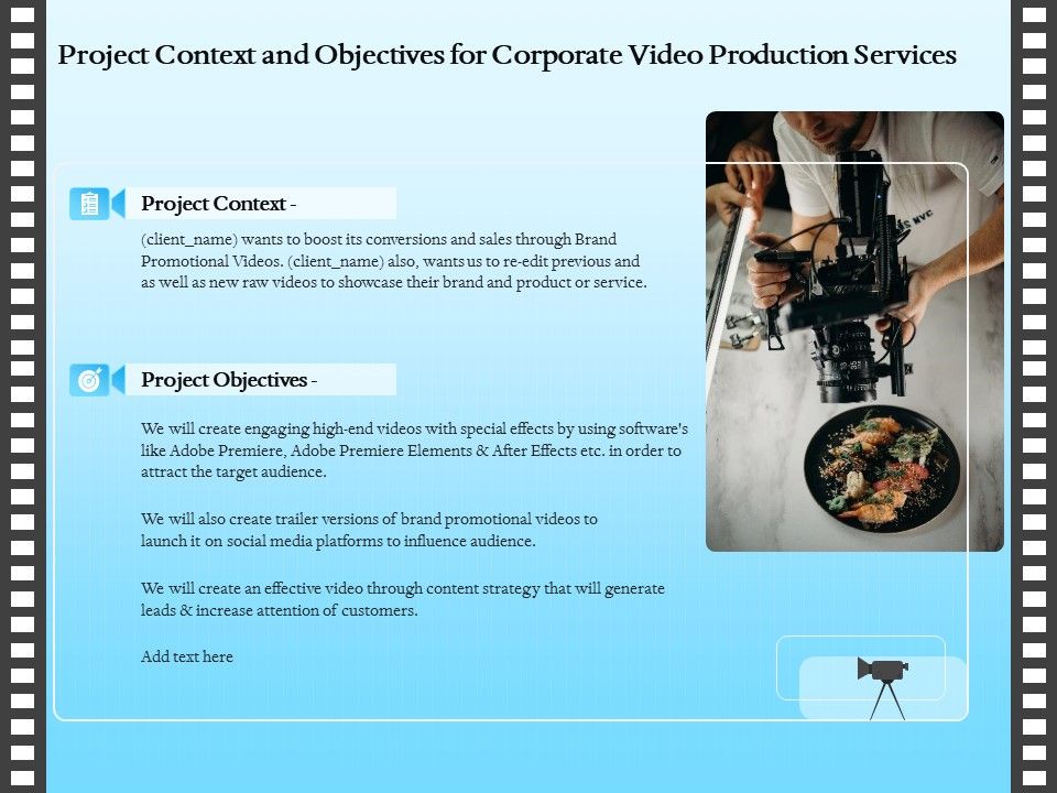 Corporate_Video_Project_Context_And_Objectives_For_Corporate_Video_Production_Services_Background_PDF_Slide_1.jpg