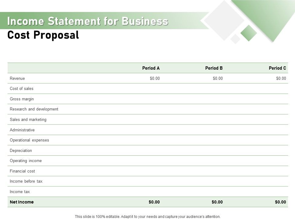 Cost_Savings_To_A_Company_Income_Statement_For_Business_Cost_Proposal_Slides_PDF_Slide_1.jpg