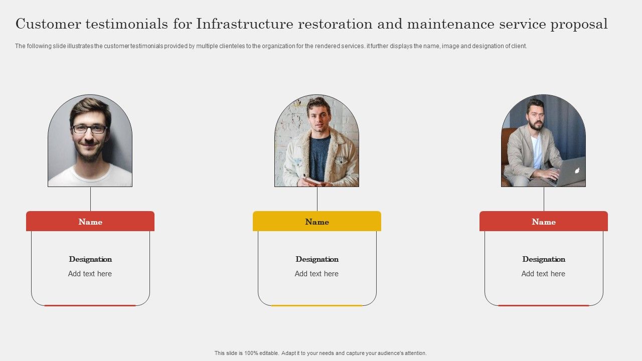 Customer_Testimonials_For_Infrastructure_Restoration_And_Maintenance_Service_Proposal_Brochure_PDF_Slide_1.jpg