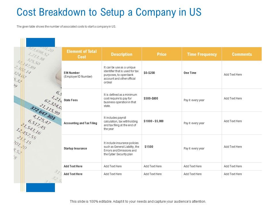 Digital_Businesses_Ecosystems_Cost_Breakdown_To_Setup_A_Company_In_Us_Professional_PDF_Slide_1.jpg