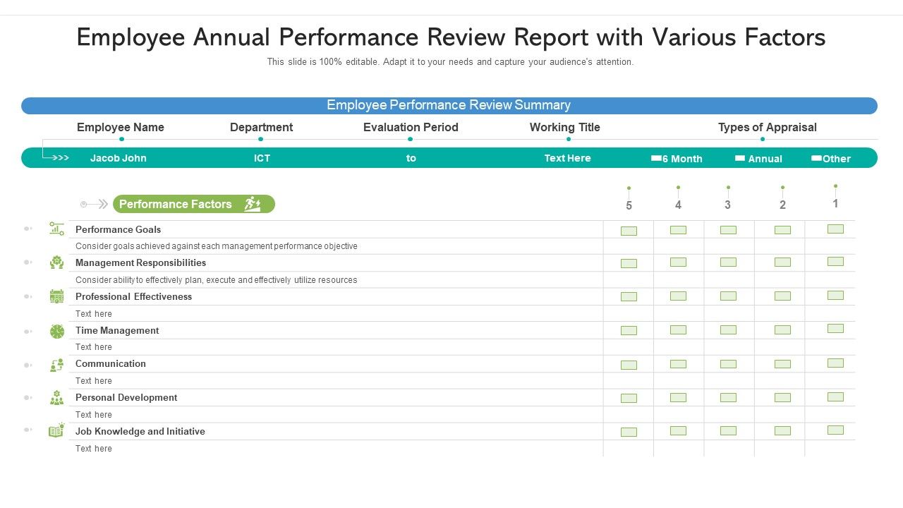 Employee_Annual_Performance_Review_Report_With_Various_Factors_Ppt_Portfolio_File_Formats_PDF_Slide_1.jpg