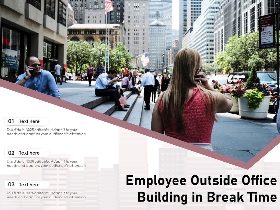 Employee_Outside_Office_Building_In_Break_Time_Ppt_PowerPoint_Presentation_File_Example_PDF_Slide_1.jpg