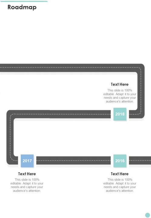 Freelance Proposal For Brand Publishing Roadmap One Pager Sample Example Document Slide01