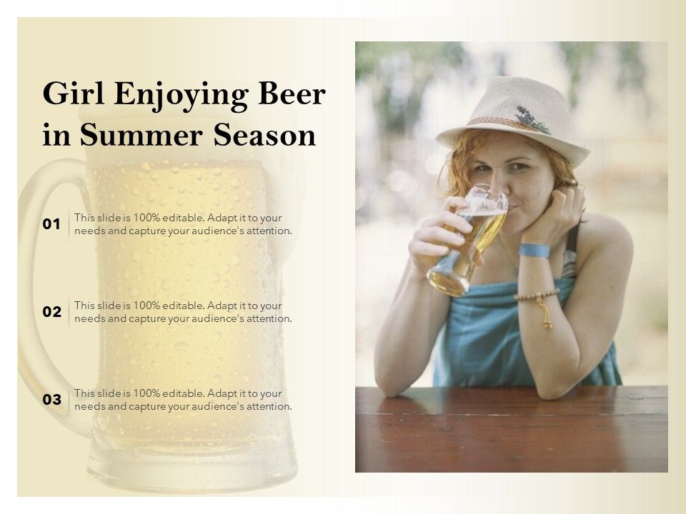 Girl_Enjoying_Beer_In_Summer_Season_Ppt_PowerPoint_Presentation_Inspiration_Visual_Aids_PDF_Slide_1.jpg