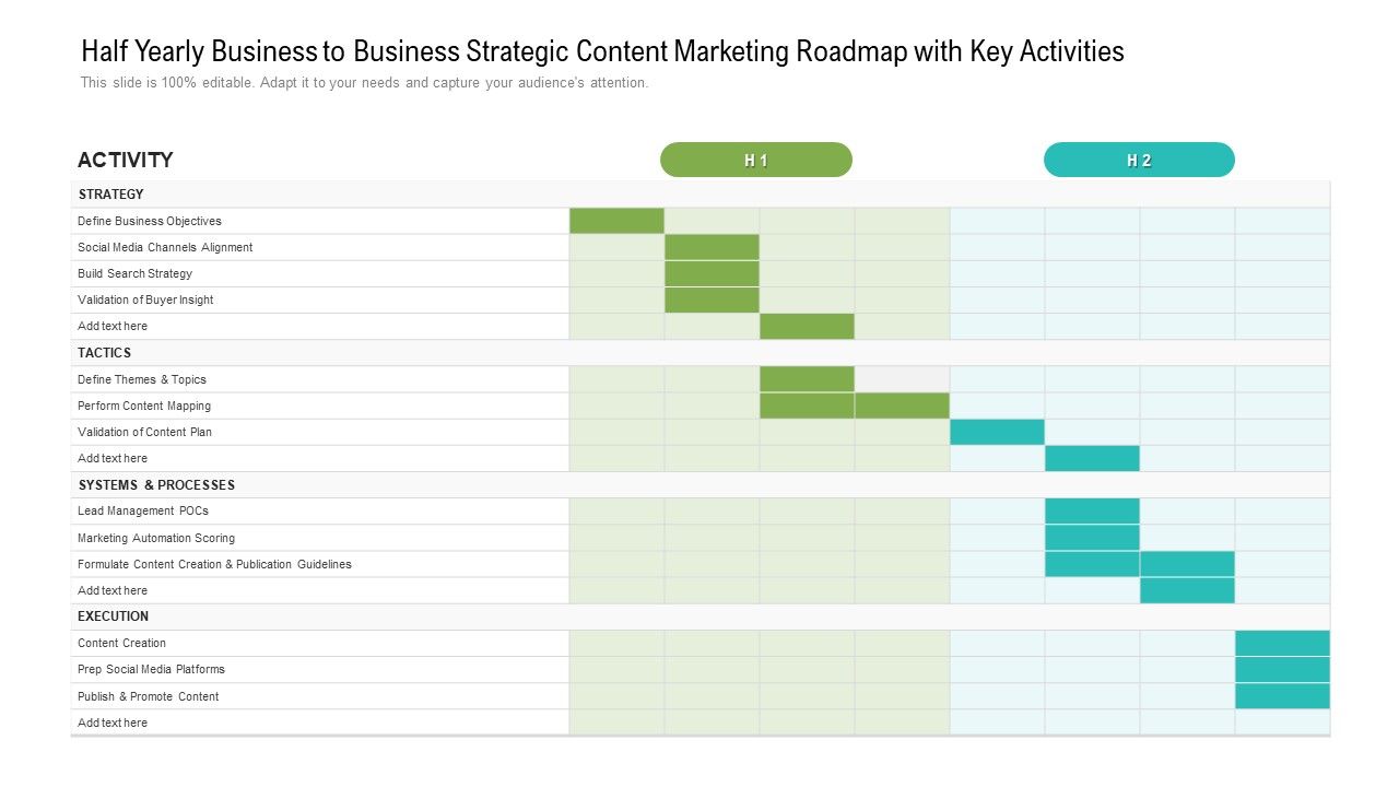 Half_Yearly_Business_To_Business_Strategic_Content_Marketing_Roadmap_With_Key_Activities_Brochure_Slide_1.jpg