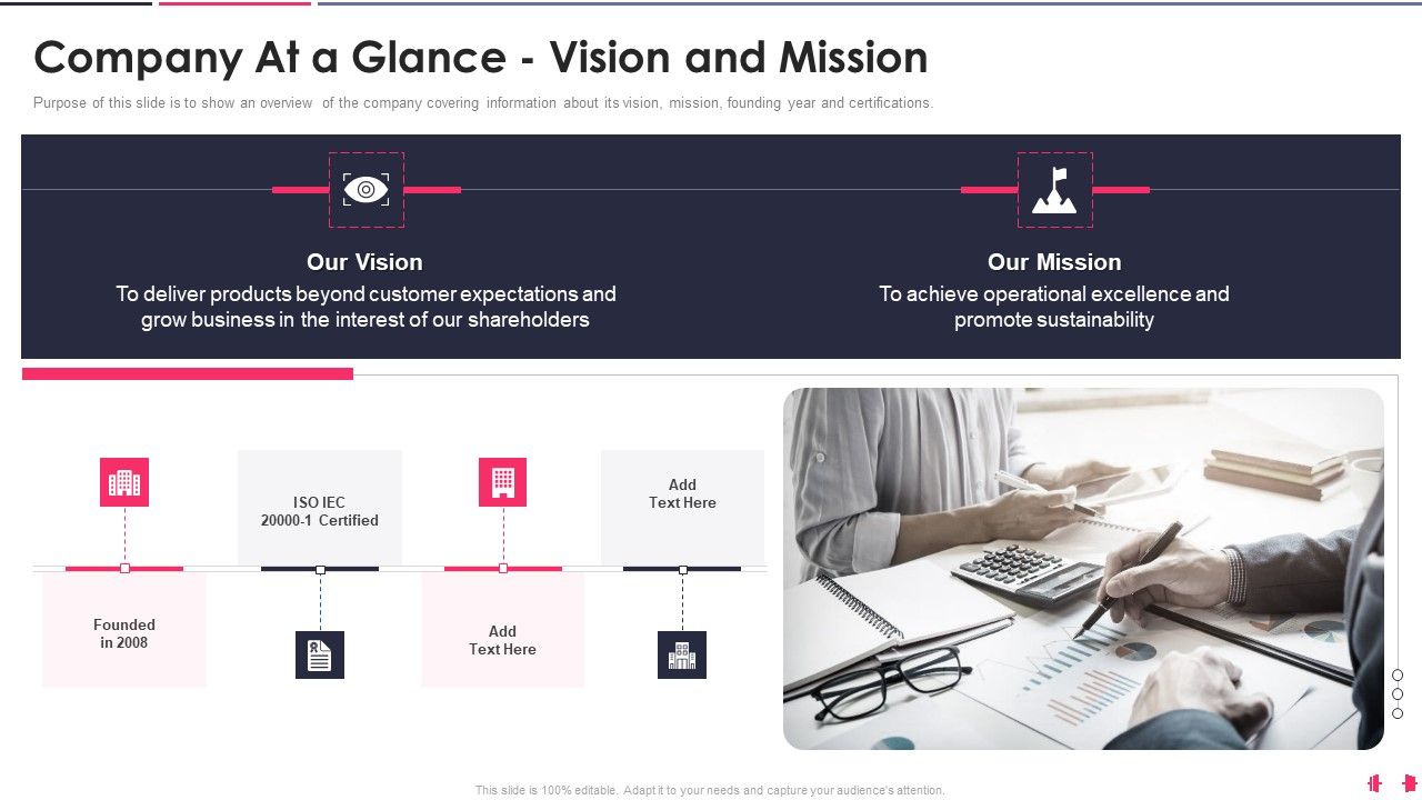 Health_And_Wellbeing_Playbook_Company_At_A_Glance_Vision_And_Mission_Formats_PDF_Slide_1.jpg