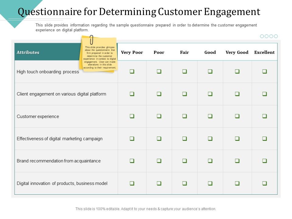 Improving_Client_Experience_Questionnaire_For_Determining_Customer_Engagement_Topics_PDF_Slide_1.jpg