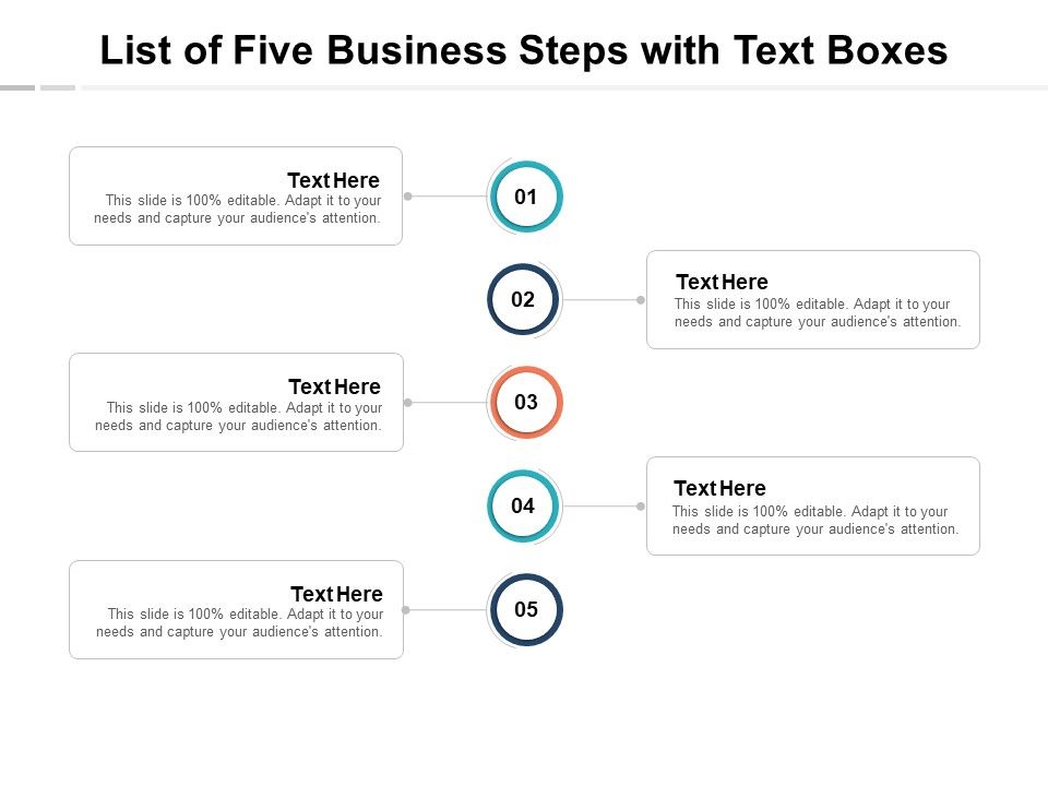 List_Of_Five_Business_Steps_With_Text_Boxes_Ppt_PowerPoint_Presentation_Model_Rules_Slide_1.jpg